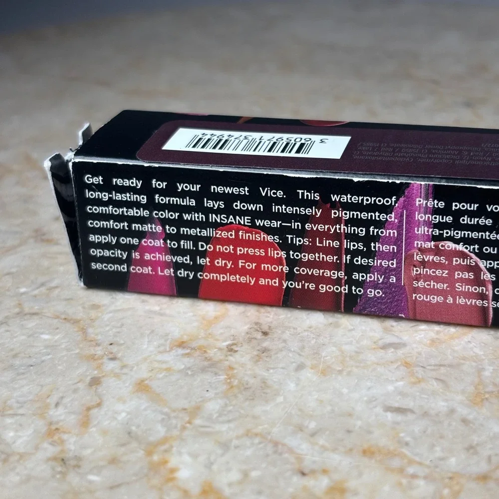Urban Decay Vice Liquid Lipstick 0.17oz Blackmail Deep Berry Comfort Matte NIB